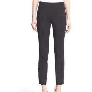 Akris Punto Pants Franca Techno Cotton Pants in Black High Rise Sz US 10 EUC